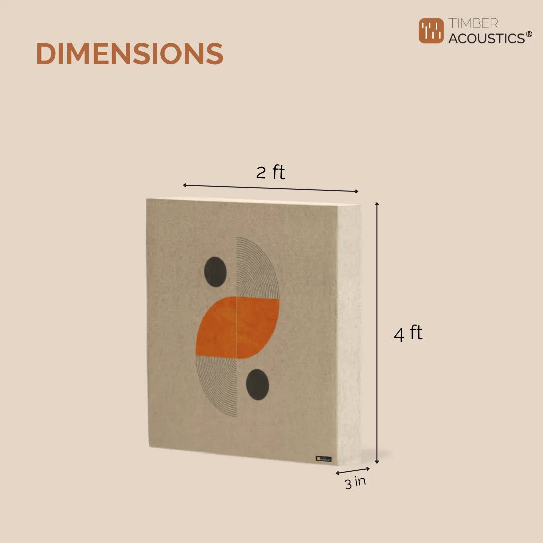 Printed Rockwool Acoustic Wall Panels