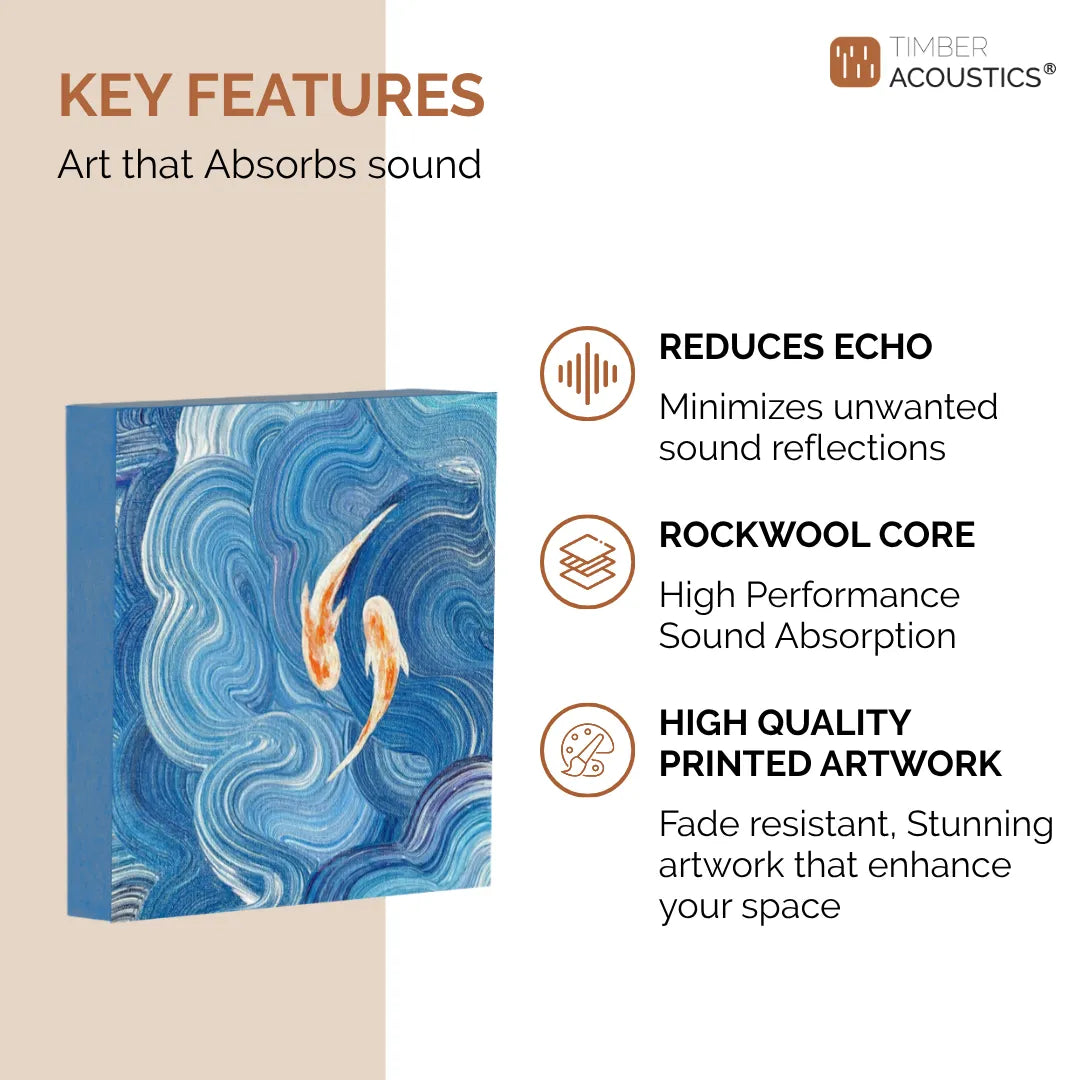 Printed Rockwool Acoustic Wall Panels