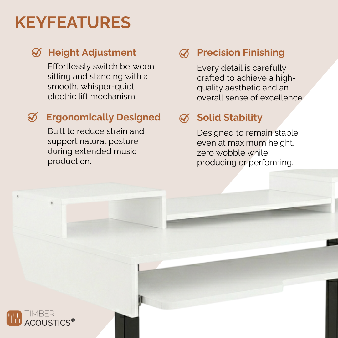 StudioPad Riser- Height Adjustable Music Production Desk