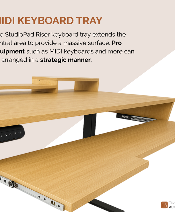 StudioPad Riser- Height Adjustable Music Production Desk