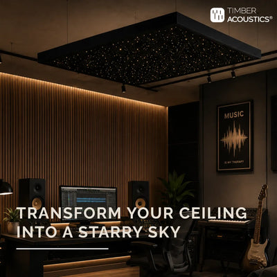 Starlit Acoustic Panel | Fiber Optic Starry Sound Absorbing Wall & Ceiling Panel