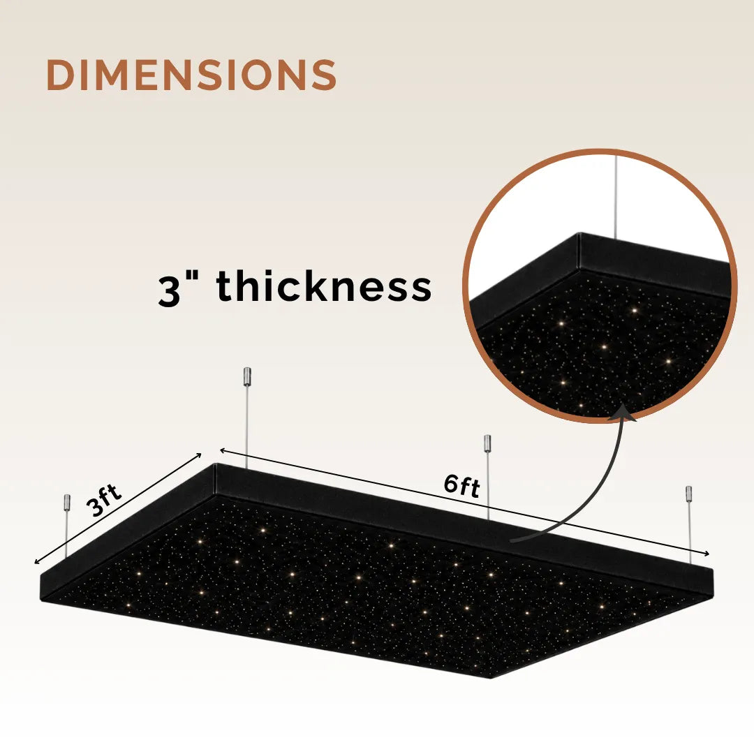 Starlit Acoustic Panel, Starry Sky Acoustic Ceiling Cloud & Wall Panel