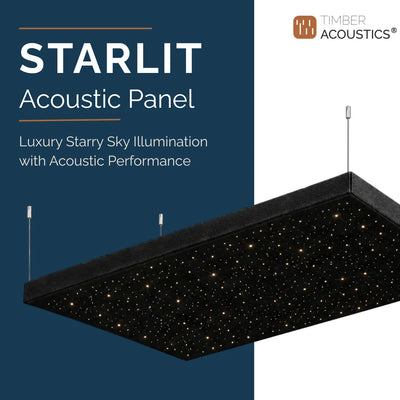 Starlit Acoustic Panel | Fiber Optic Starry Sound Absorbing Wall & Ceiling Panel